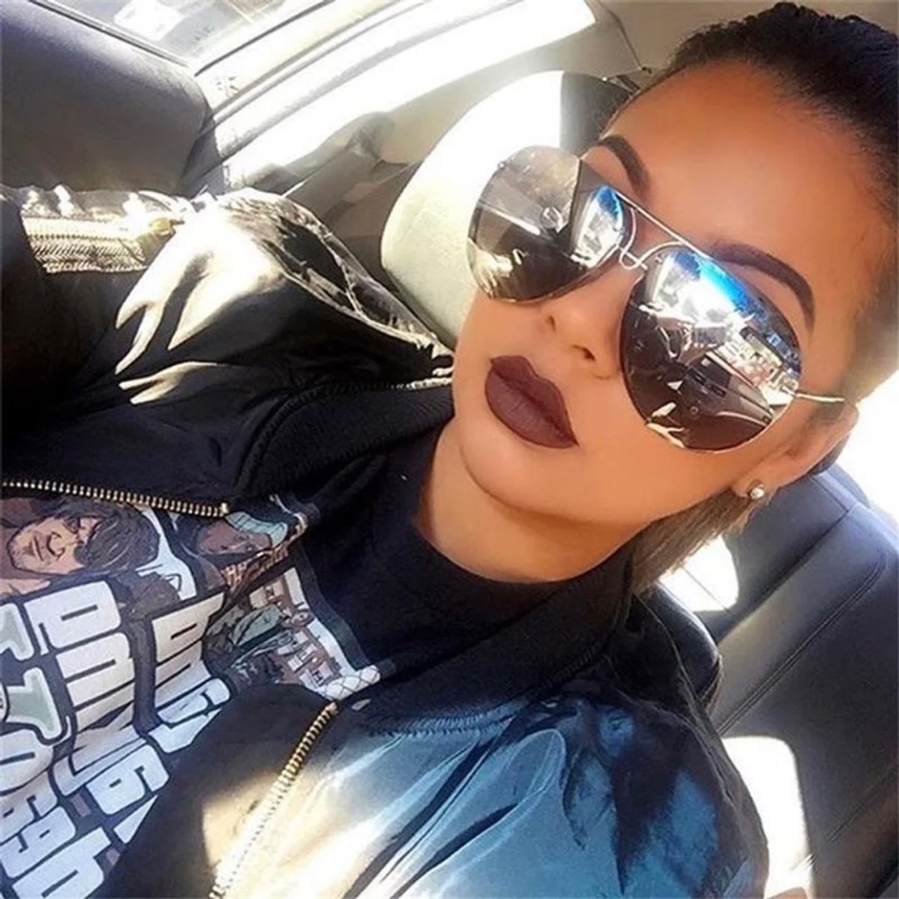 “Ace” Oversized Mirrored Sunglasses
